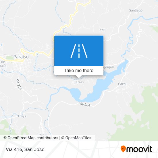 Mapa de Vía 416
