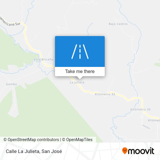 Mapa de Calle La Julieta