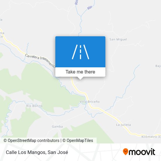 Calle Los Mangos map