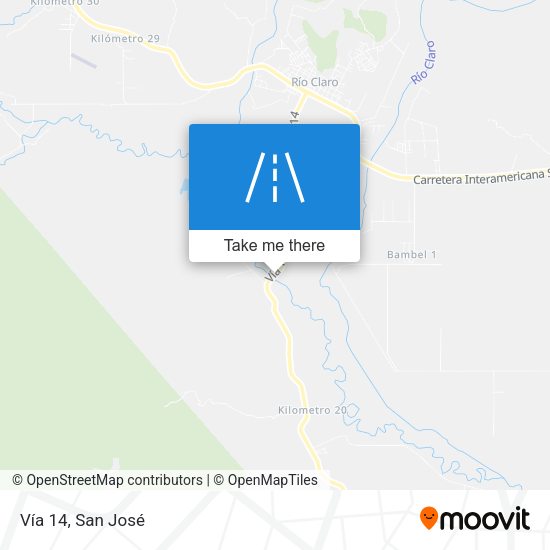 Mapa de Vía 14