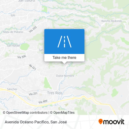 Avenida Océano Pacífico map