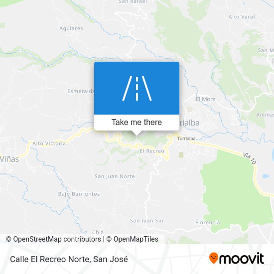Mapa de Calle El Recreo Norte