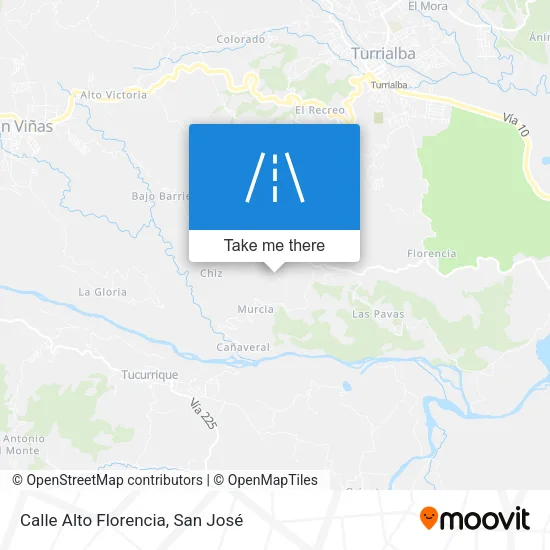 Calle Alto Florencia map