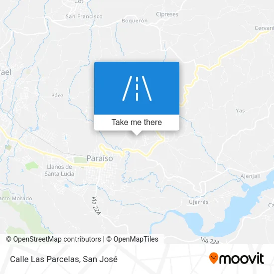 Mapa de Calle Las Parcelas