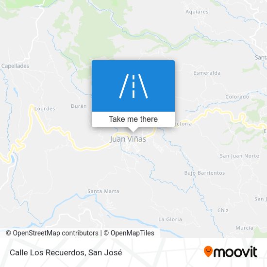 Calle Los Recuerdos map