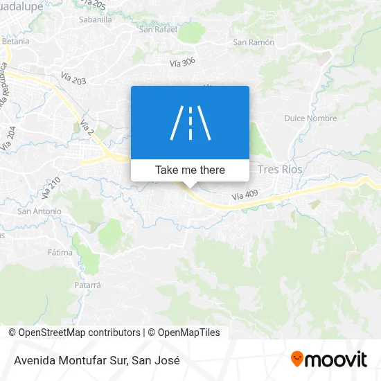 Mapa de Avenida Montufar Sur