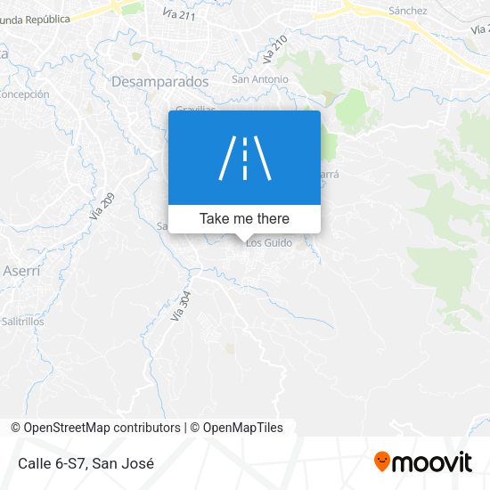 Mapa de Calle 6-S7