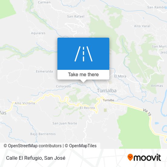 Mapa de Calle El Refugio