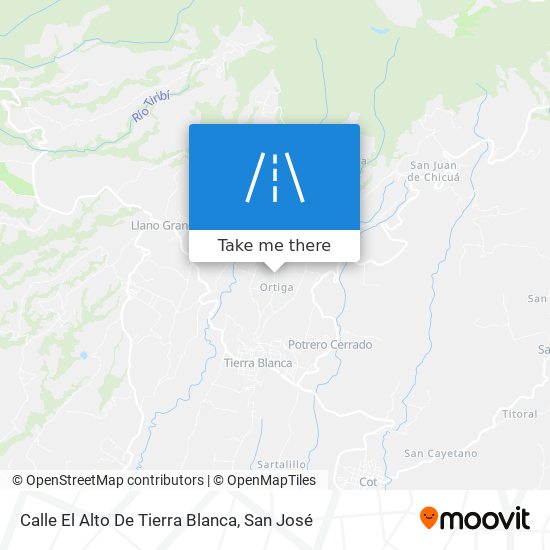 Mapa de Calle El Alto De Tierra Blanca