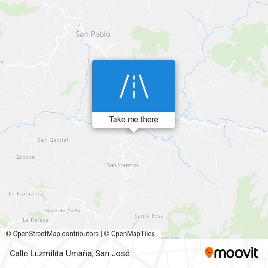 Mapa de Calle Luzmilda Umaña