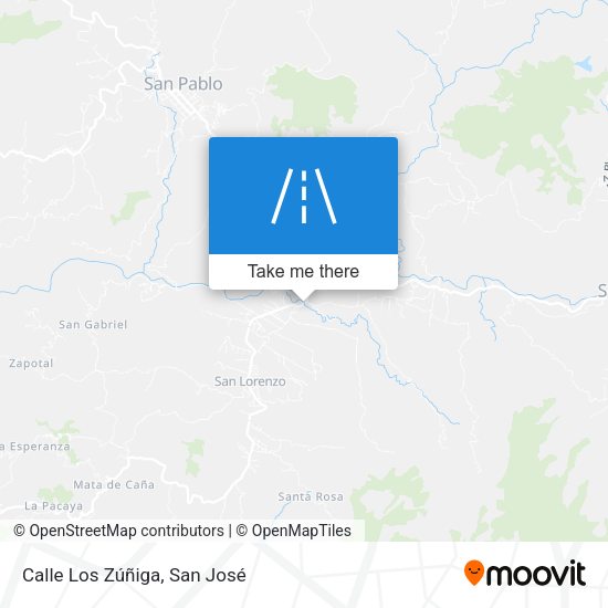 Calle Los Zúñiga map