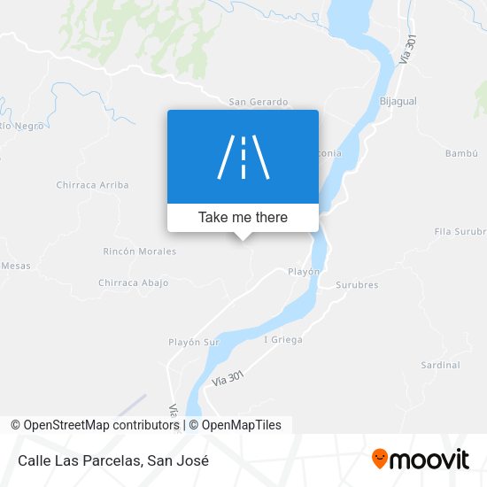 Mapa de Calle Las Parcelas