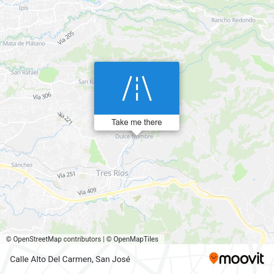 Calle Alto Del Carmen map