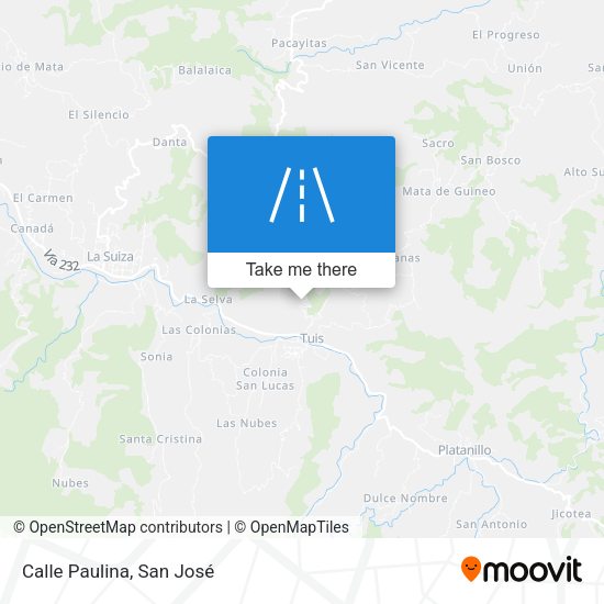 Mapa de Calle Paulina