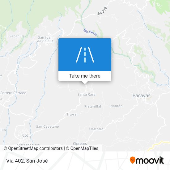 Mapa de Vía 402