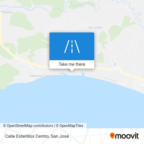 Mapa de Calle Esterillos Centro
