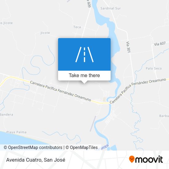 Mapa de Avenida Cuatro