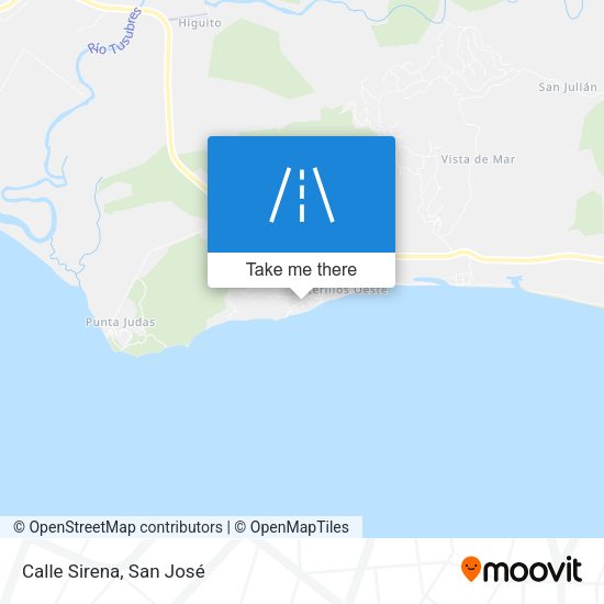 Mapa de Calle Sirena