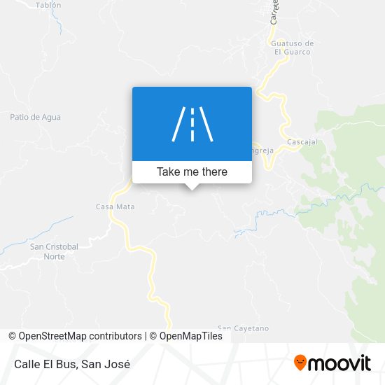 Mapa de Calle El Bus