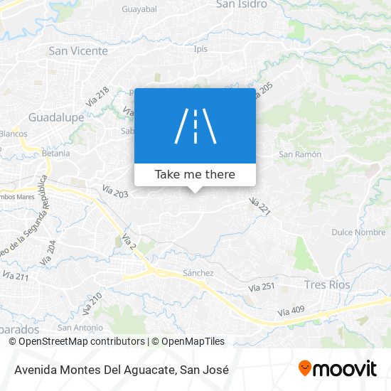 Mapa de Avenida Montes Del Aguacate