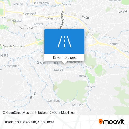 Mapa de Avenida Plazoleta