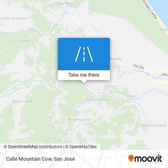 Calle Mountain Cow map