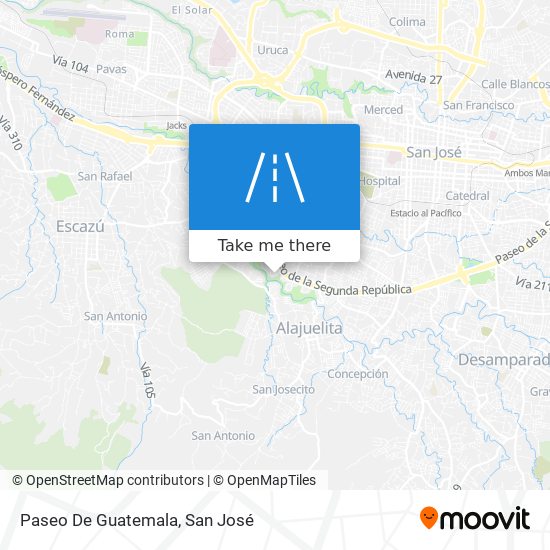 Mapa de Paseo De Guatemala