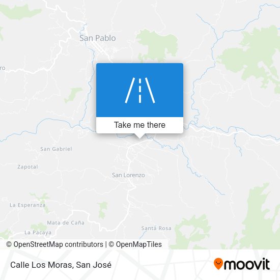 Mapa de Calle Los Moras