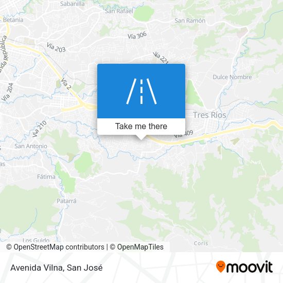 Mapa de Avenida Vilna