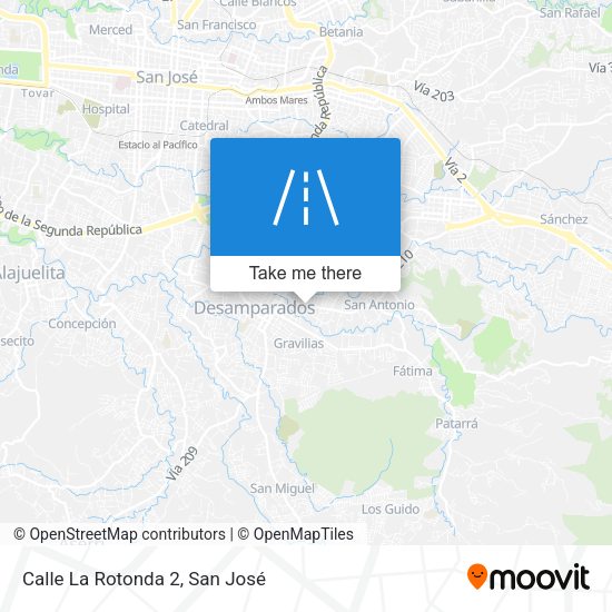 Mapa de Calle La Rotonda 2