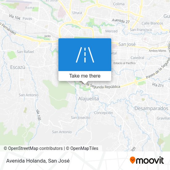 Mapa de Avenida Holanda