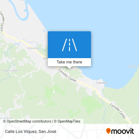 Mapa de Calle Los Víquez