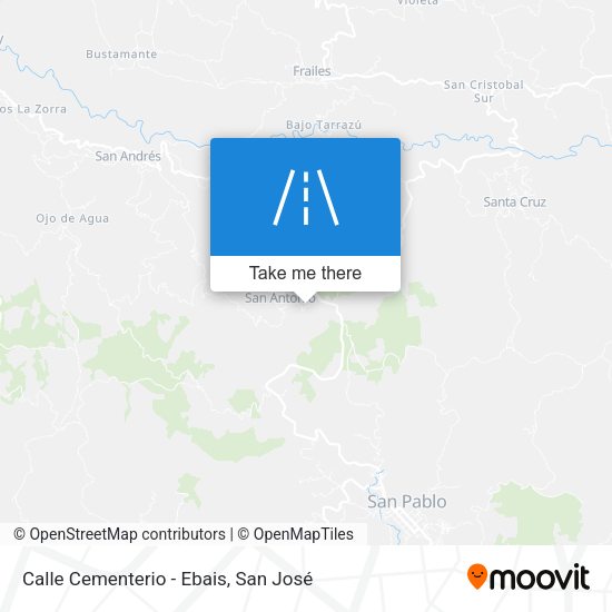 Calle Cementerio - Ebais map