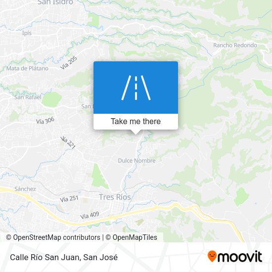 Calle Río San Juan map