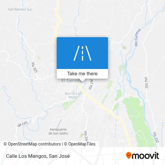 Calle Los Mangos map