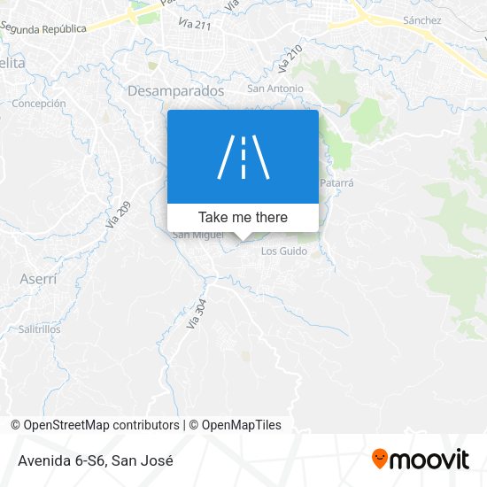 Mapa de Avenida 6-S6