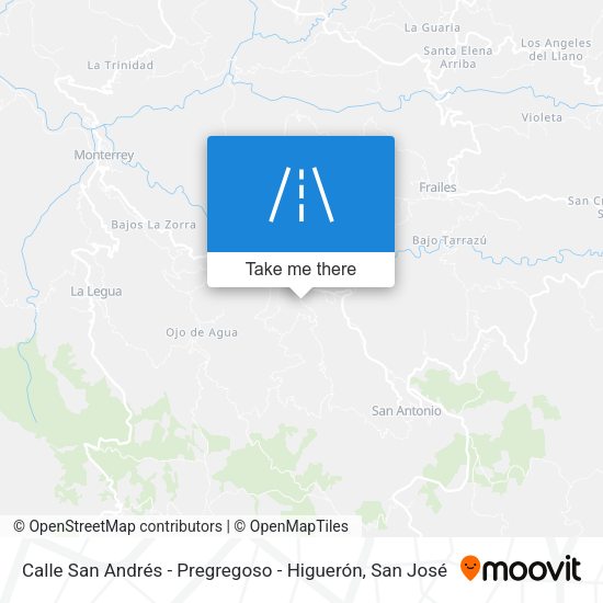 Mapa de Calle San Andrés - Pregregoso - Higuerón