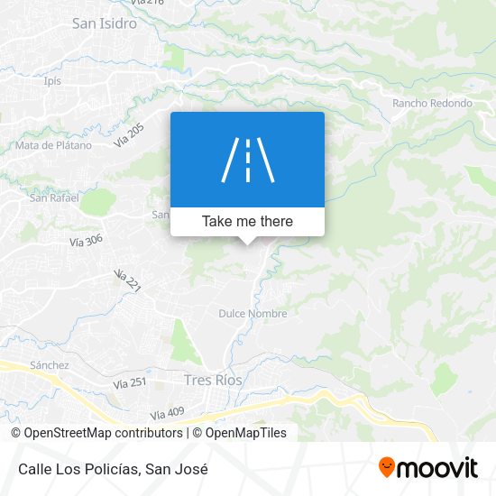 Calle Los Policías map