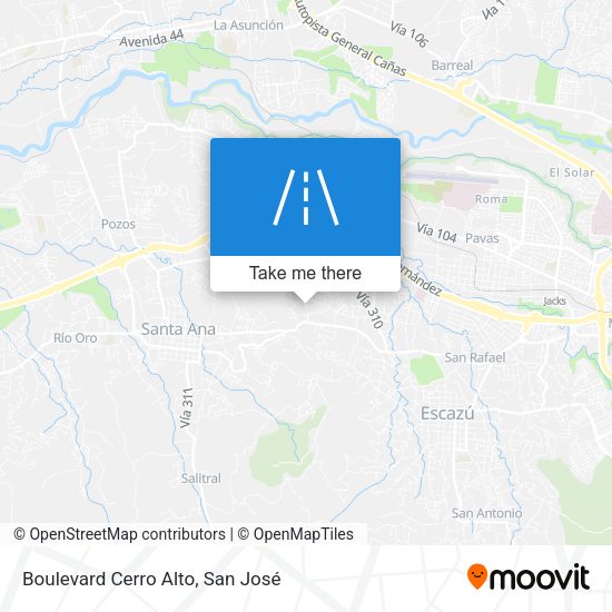 Mapa de Boulevard Cerro Alto