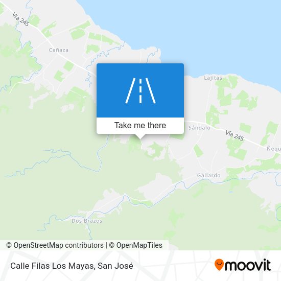 Mapa de Calle Filas Los Mayas