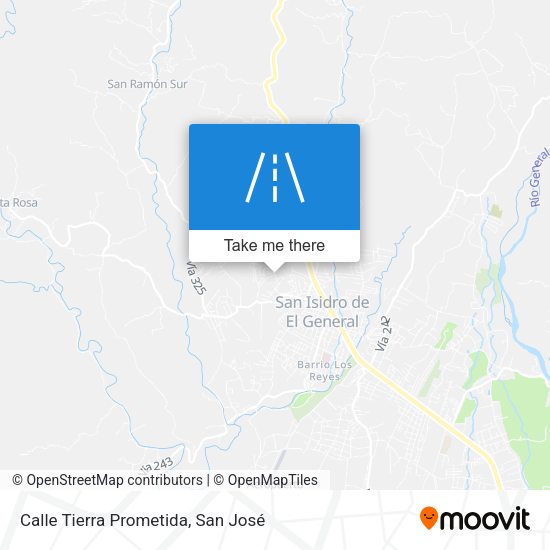 Mapa de Calle Tierra Prometida
