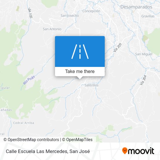 Calle Escuela Las Mercedes map