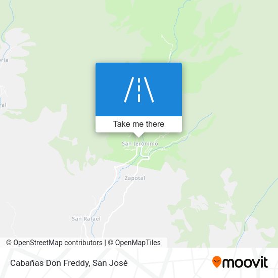 Cabañas Don Freddy map