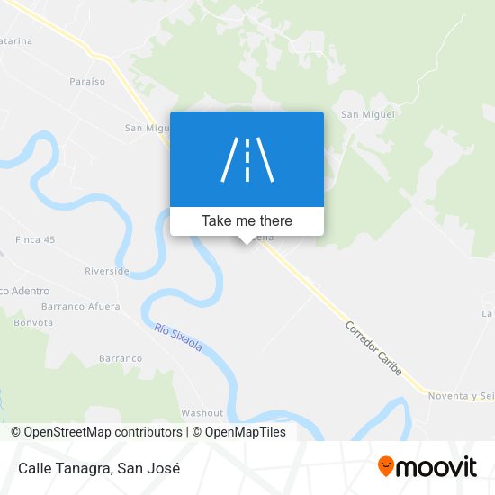 Mapa de Calle Tanagra