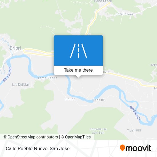 Mapa de Calle Pueblo Nuevo
