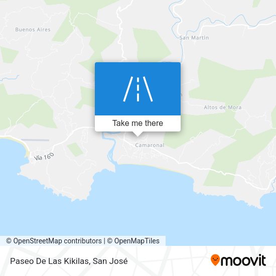 Paseo De Las Kikilas map