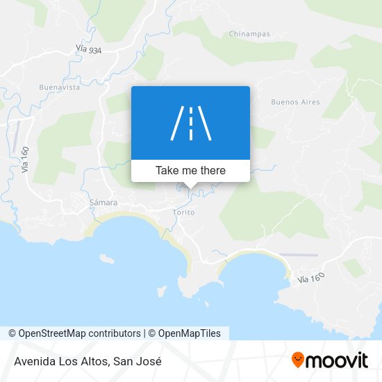 Mapa de Avenida Los Altos