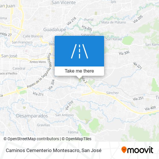 Caminos Cementerio Montesacro map