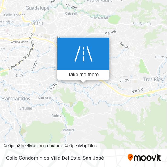 Mapa de Calle Condominios Villa Del Este