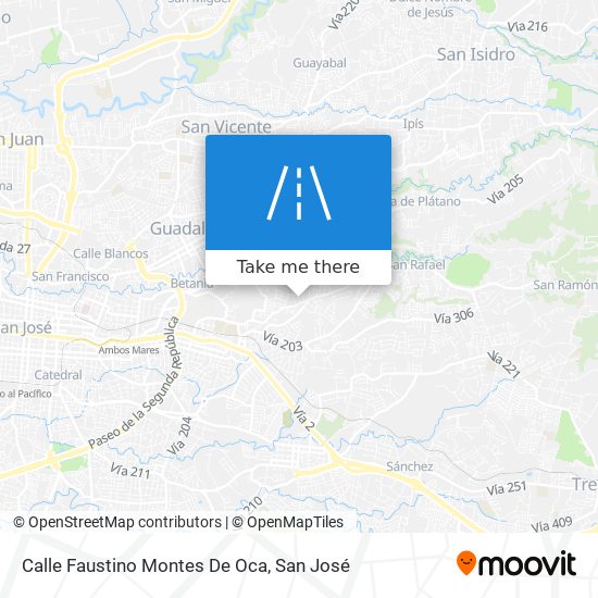 Mapa de Calle Faustino Montes De Oca